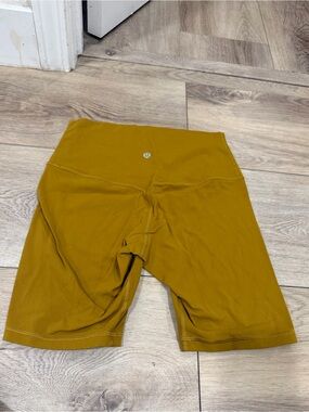 lululemon athletica Women’s High-Rise Bike Shorts - Mustard Gold